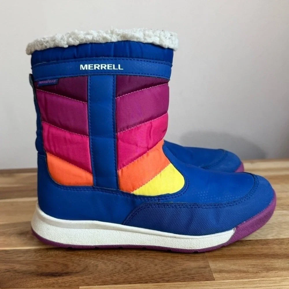 Merrell Alpine Puffer Waterproof Insulated Snow Boots Youth Size 1
